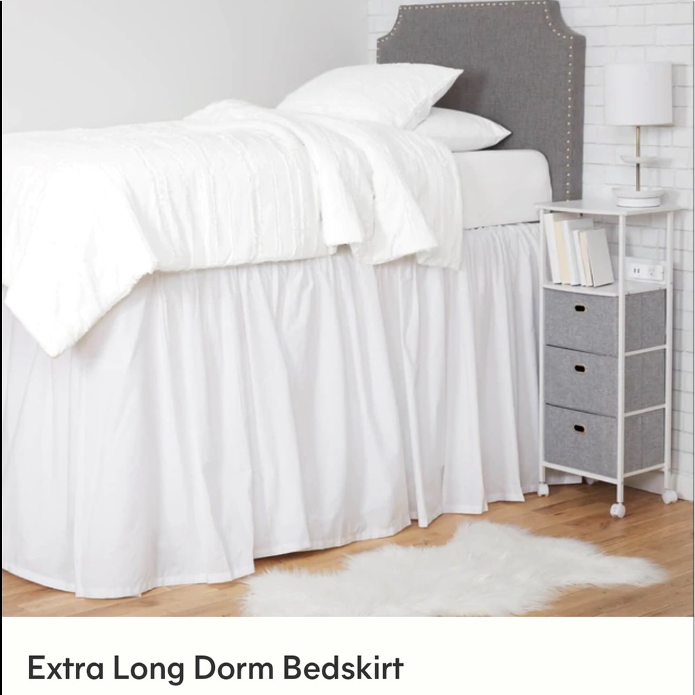 Extra Long Dorm Bed Skirt